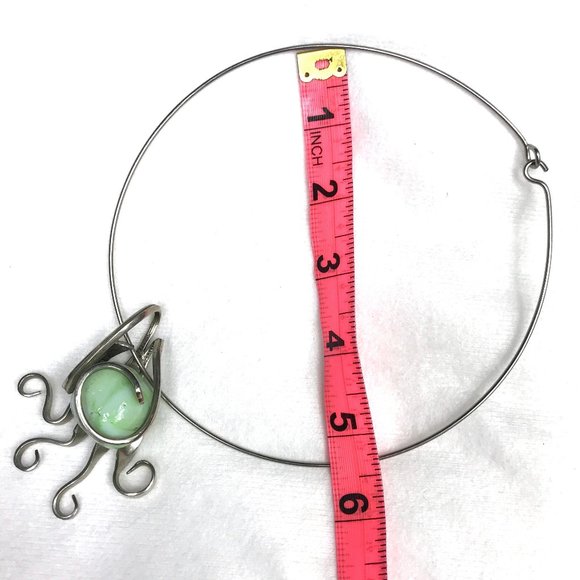 Silver plated octopus hand made necklace Gorgeous - Picture 7 of 12